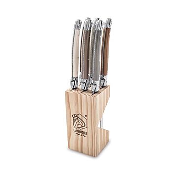 Laguiole Steakmessenset in Blok Treasure