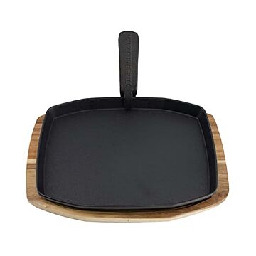 The Bastard Sizzling Plate & Houder 24x32 cm