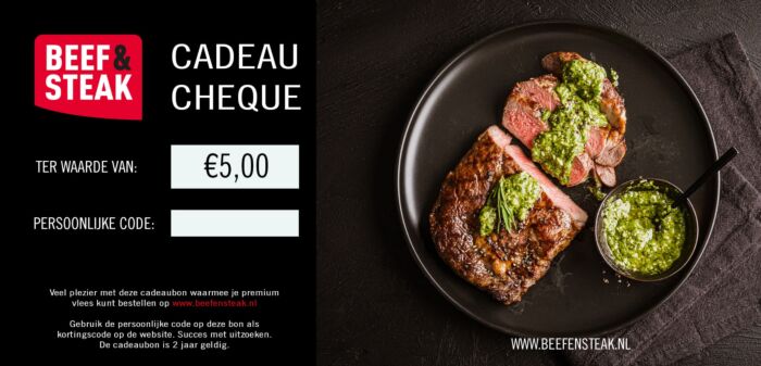 Digitale Cadeaubon €5,- main product photo
