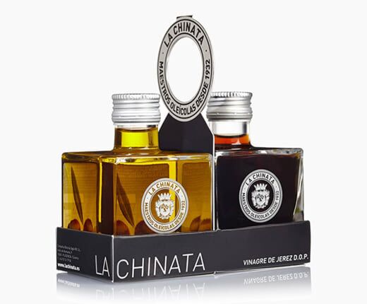 La Chinata Olijfolie en Azijn Giftset met houder main product photo