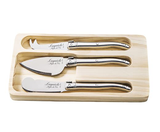 3-piece Stainless Steel Cheese Knife Set main product photo