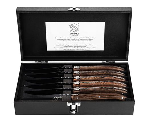 Steakmessen Set Wengé Zwart main product photo