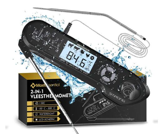 MostEssential 2-in-1 Meat thermometer PRO Black main product photo