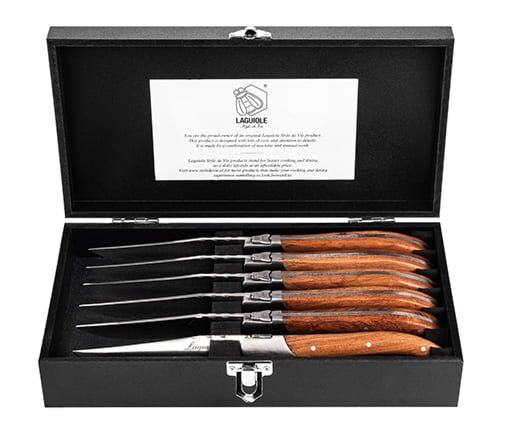 Rose Wood Steak Knife Set main product photo