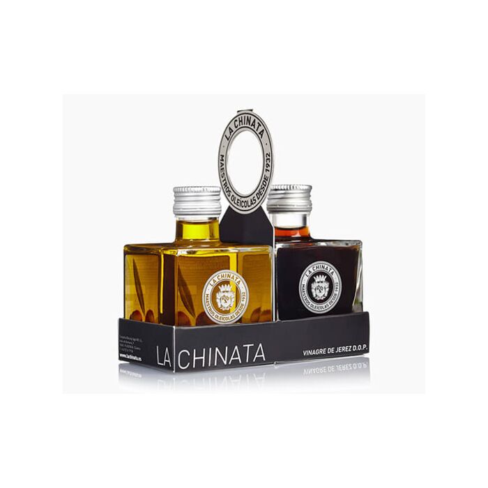 La Chinata Olijfolie en Azijn Giftset met houder main product photo