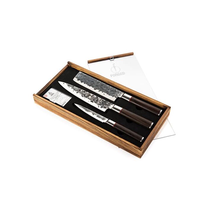 Forged Sebra 3-piece knife set main product photo