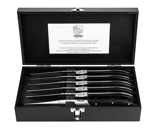 Steakmessen Set Zwart Ebbenhout
