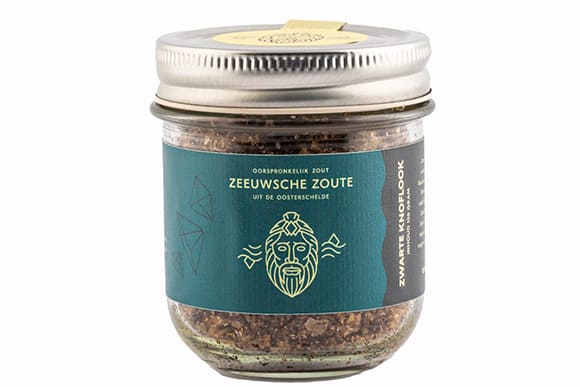 Zeezout met Zwarte Knoflook in pot