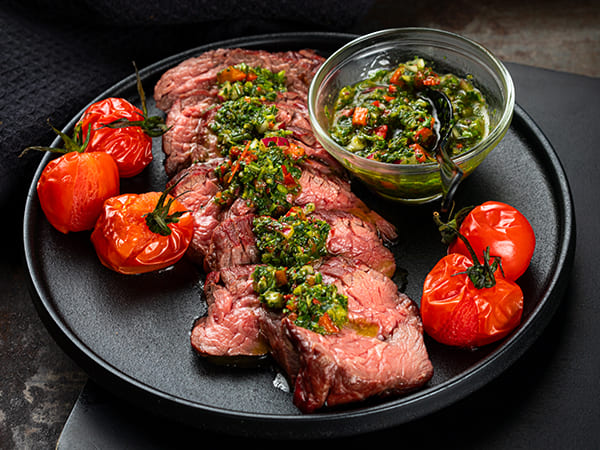 Chimichurri met gegrilde bavette