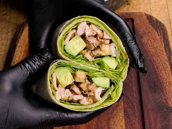 Chicken Caesar Wraps