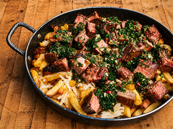Loaded steak fries