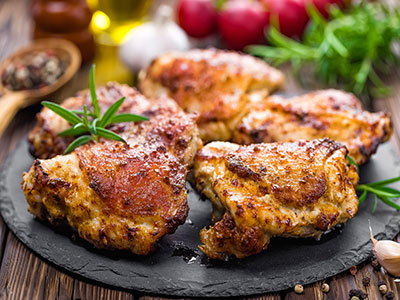 Spicy Chicken Thighs with Honey