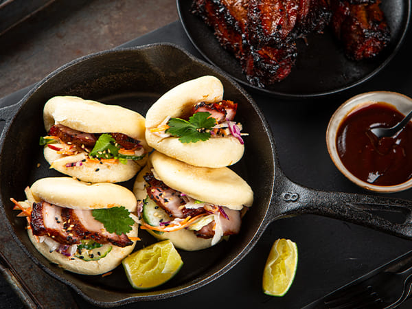 Sticky BBQ pork belly steaks