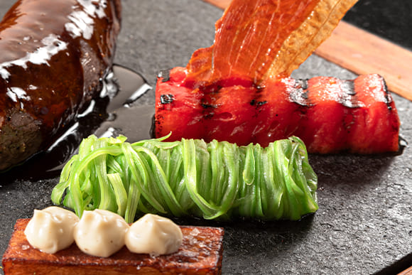 Summer venison with melon