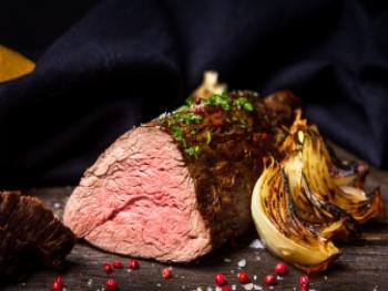 Ossenhaas met gorgonzola