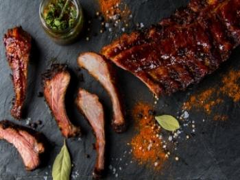 Red hot Iberico rib tapas