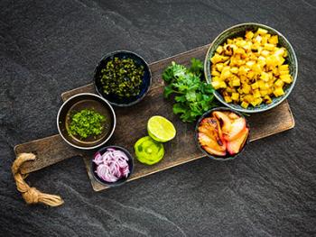 Pico de Gallo met gegrilde ananas